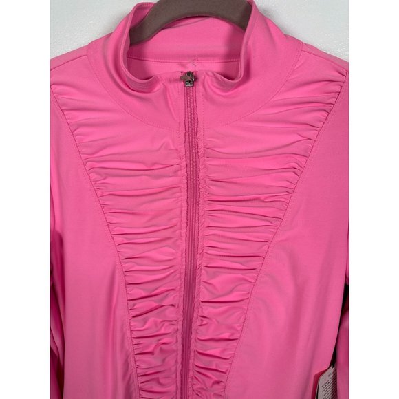 NWT 90 Degrees by Reflex Womens Athletic Zip up Jacket Medium $139 Nylon Blend - Picture 11 of 11